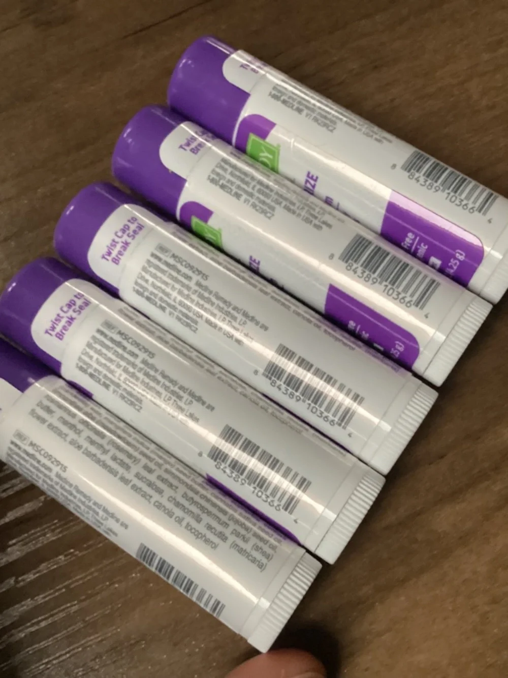 Medline Remedy Clinical Moisturize Lip Balm Citrus Scent 5 Pack